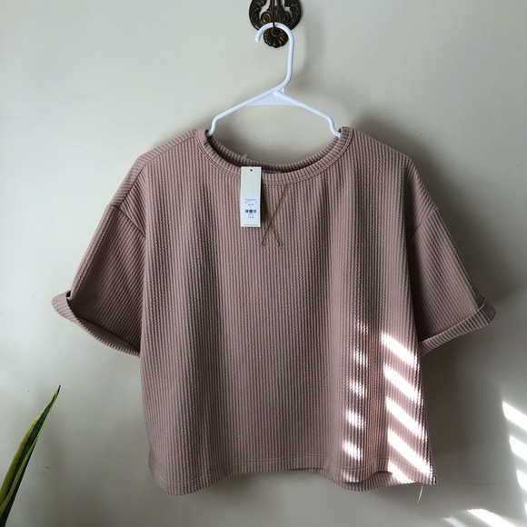 Becca Boxy Soft Rib Knit Tee - Picture 5 of 9